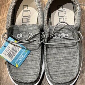 Hey Dudes - Size Youth 1 - Linen Grey